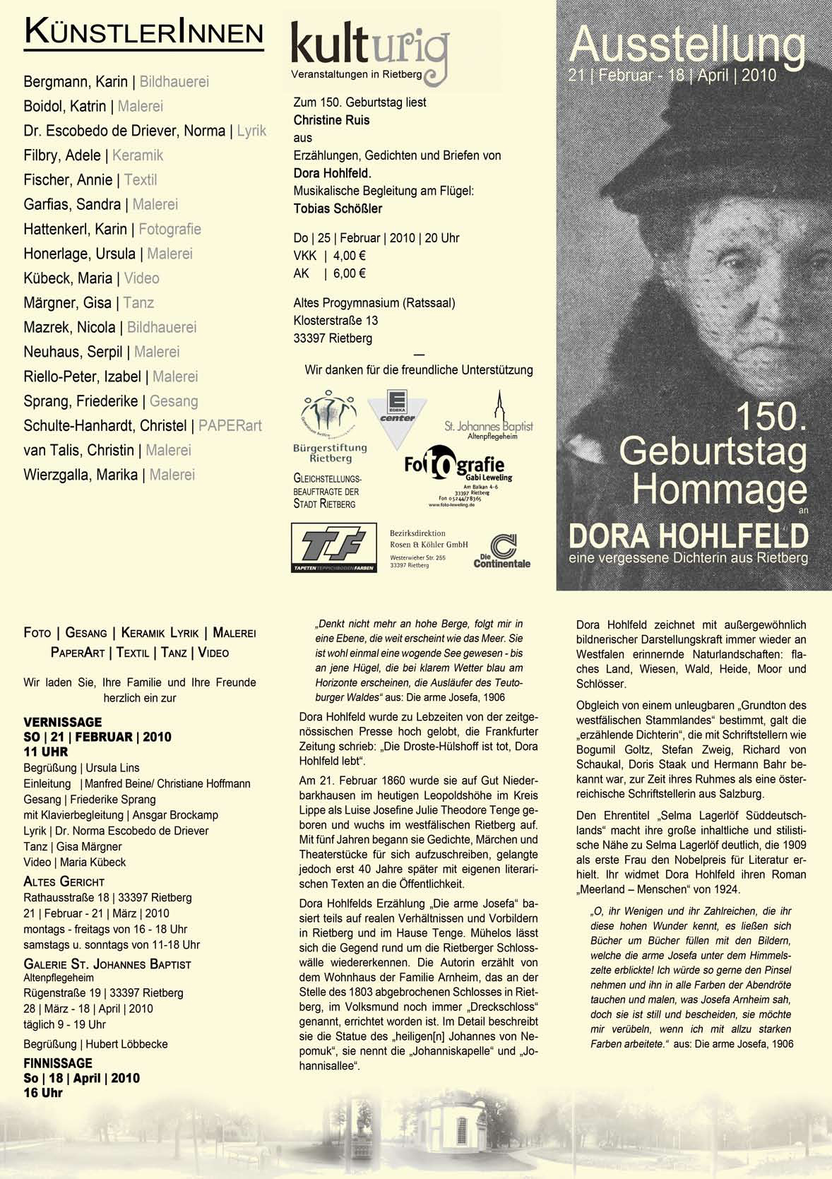 Einladungsflyer